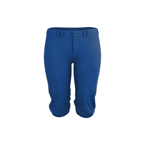 Badger Sport Girls Belt Loop Fastpitch Pant (A00062-028004), Color 'Royal/White'